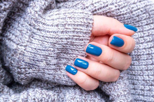 Sky blue – trendy nails colour this fall, Photo 1130