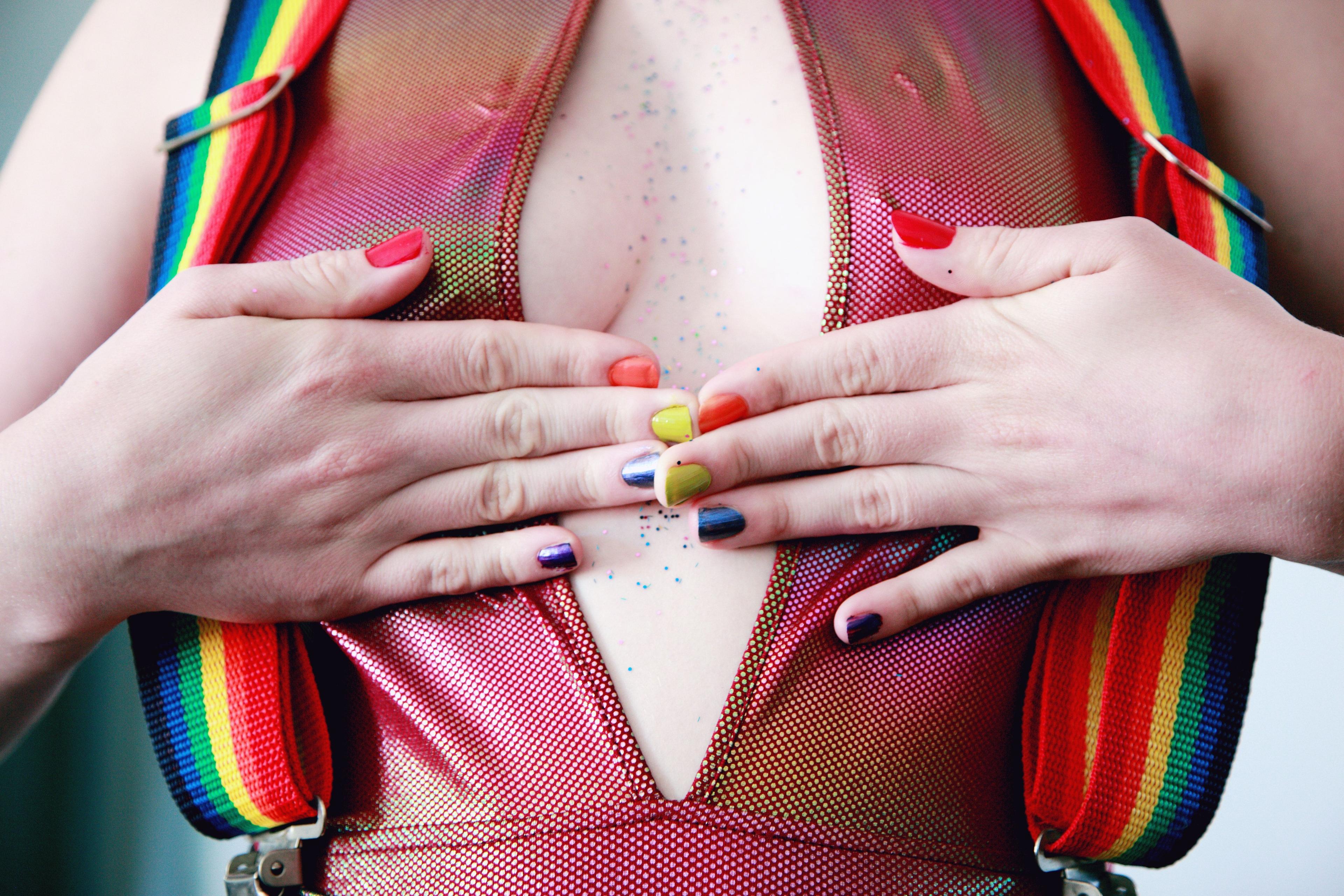 Bright mood: 10 summer rainbow manicure ideas, Photo 963